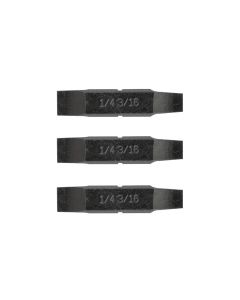 Vaihtokärjet 1/4 & 3/16 tasapää 3kpl