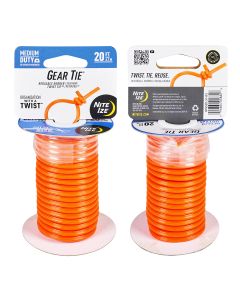 Nite Ize Gear Tie Medium Duty 20" Bright Orange