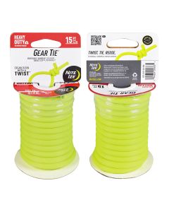 Nite Ize Gear Tie Heavy Duty 15" Neon Yellow