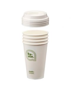 Re-Use Sustain Cup & Lid 0.35L, 4-pack