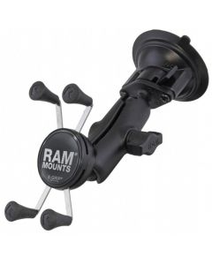 RAM Twist Lock imukuppikiinnike + Universal X-Grip